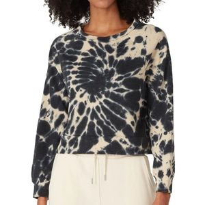 Cropped tie dye sweatshirt